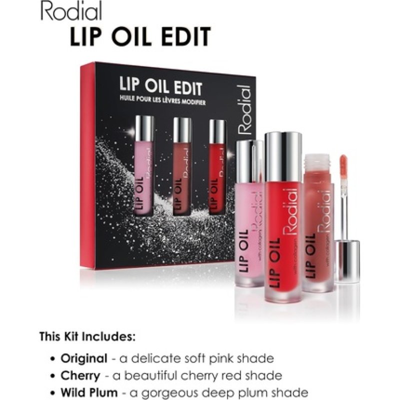 Rodial Lip Oil Edit Trio of Highshine Lip Oils 0.13 fl oz