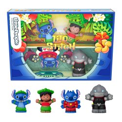 Fisher-Price Little People Collector Disney Lilo & Stitch Special Edition Set for Adults & Fans, 4 Figures