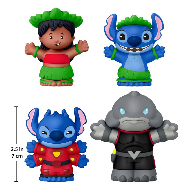 Fisher-Price Little People Collector Disney Lilo & Stitch Special Edition Set for Adults & Fans, 4 Figures