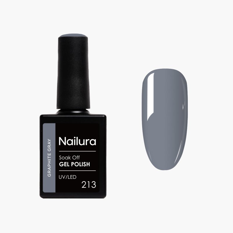 Nailura - Gel Polish 213 - Graphite Gray - 10 ml