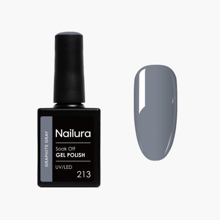 Nailura - Gel Polish 213 - Graphite Gray - 10 ml