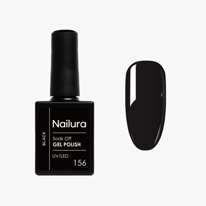Nailura - Gel Polish 156 - Black - 10 ml