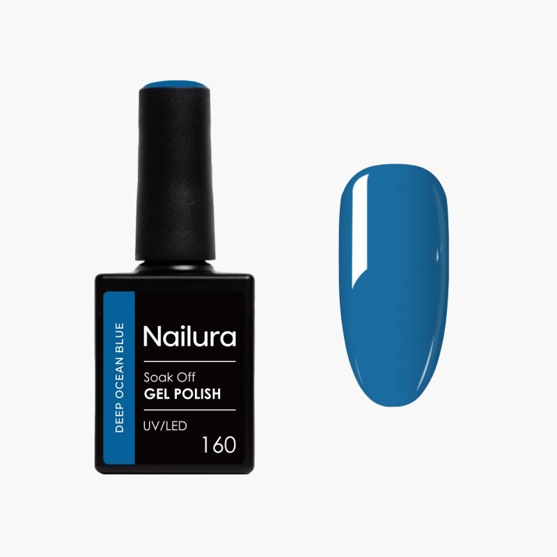 Nailura - Gel Polish 160 - Deep Ocean Blue - 10 ml