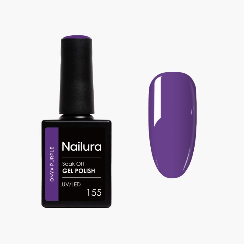 Nailura - Gel Polish 155 - Onyx Purple - 10 ml