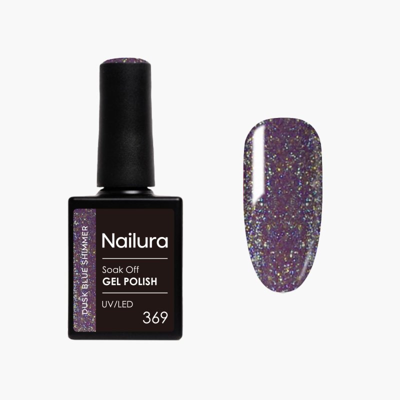 Nailura - Gel Polish 369 - Dusk Blue Shimmer - 10 ml