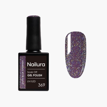 Nailura - Gel Polish 369 - Dusk Blue Shimmer - 10 ml
