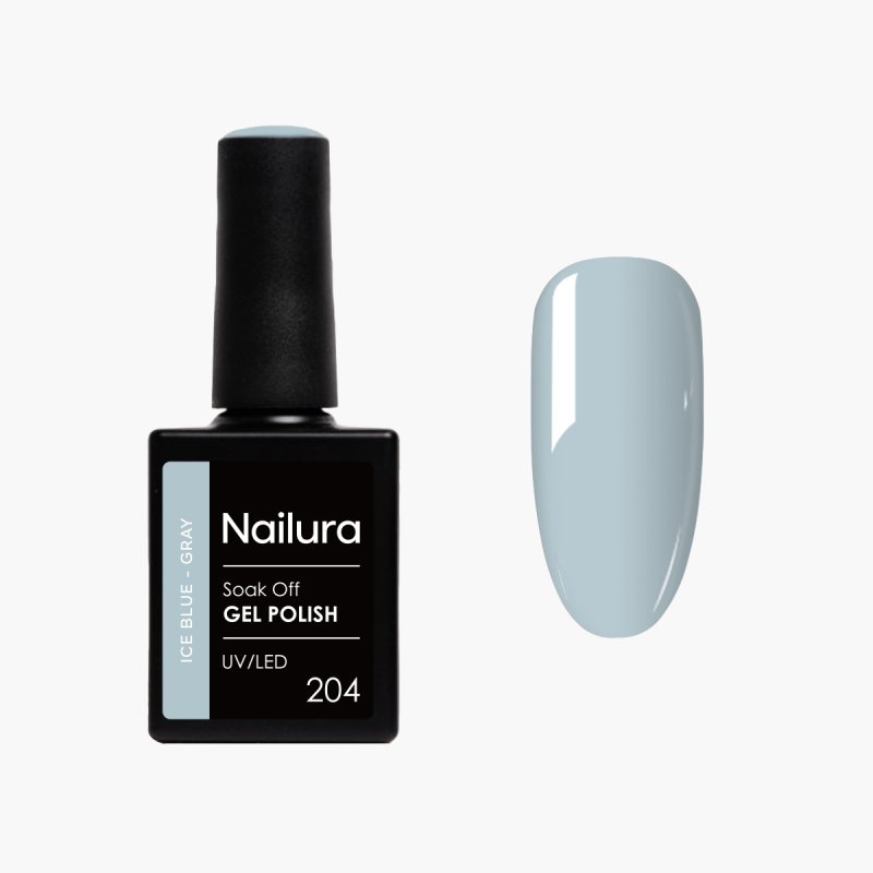 Nailura - Gel Polish 204 - Ice Blue Gray - 10 ml