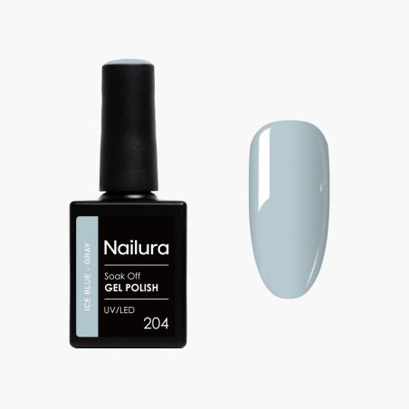 Nailura - Gel Polish 204 - Ice Blue Gray - 10 ml