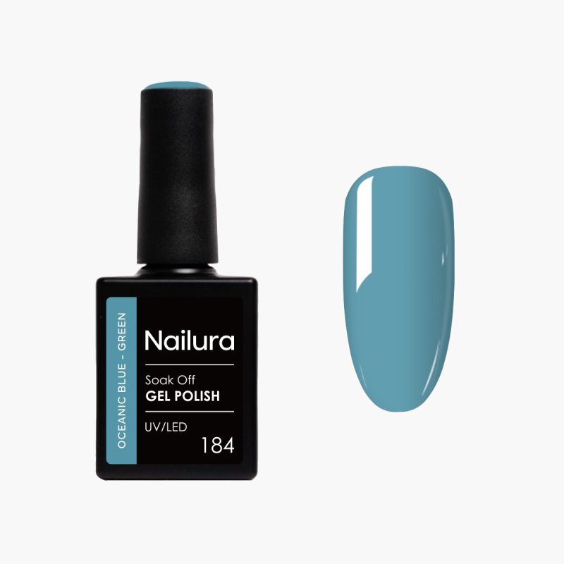 Nailura - Gel Polish 184 - Oceanic Blue Green - 10 ml