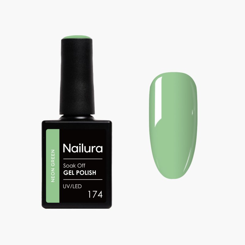 Nailura - Gel Polish 174 - Neon Green - 10 ml