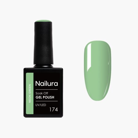 Nailura - Gel Polish 174 - Neon Green - 10 ml
