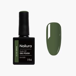 Nailura - Gel Polish 194 - Olive Green - 10 ml