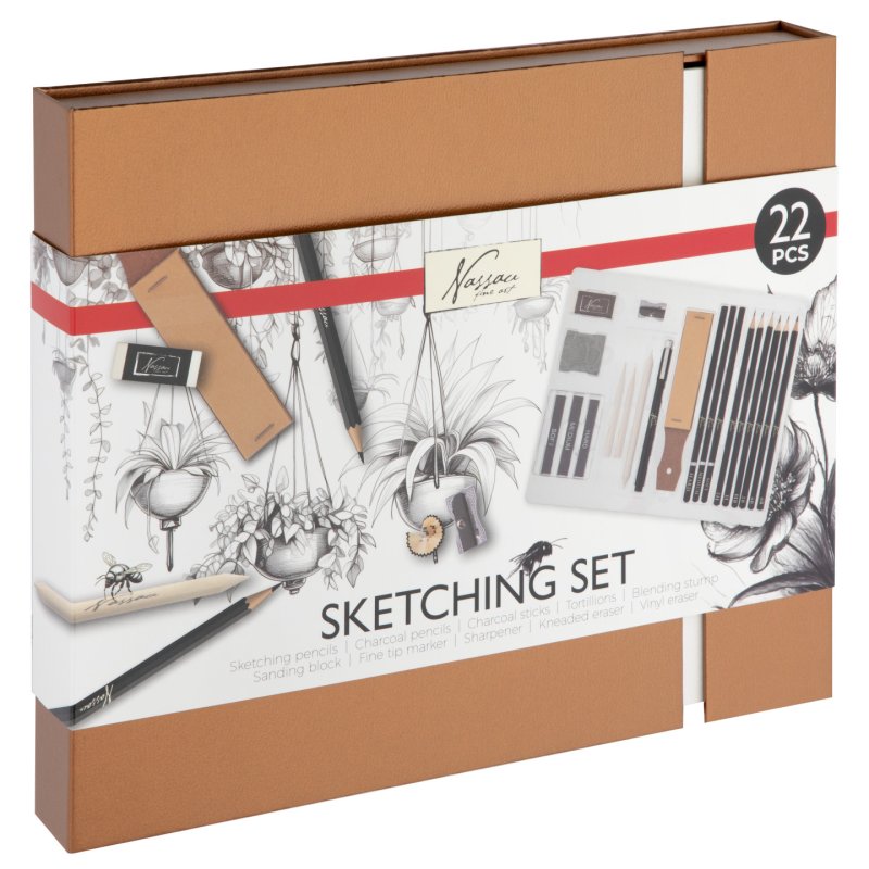 Nassau - Sketching art set 22 pcs. (AR0987/GE)