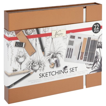 Nassau - Sketching art set 22 pcs. (AR0987/GE)