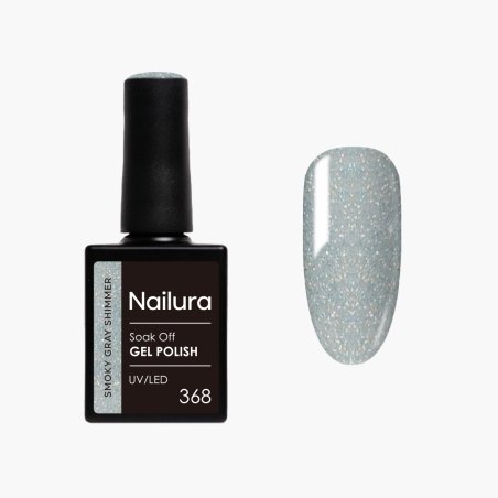 Nailura - Gel Polish 368 - Smoky Gray Shimmer - 10 ml