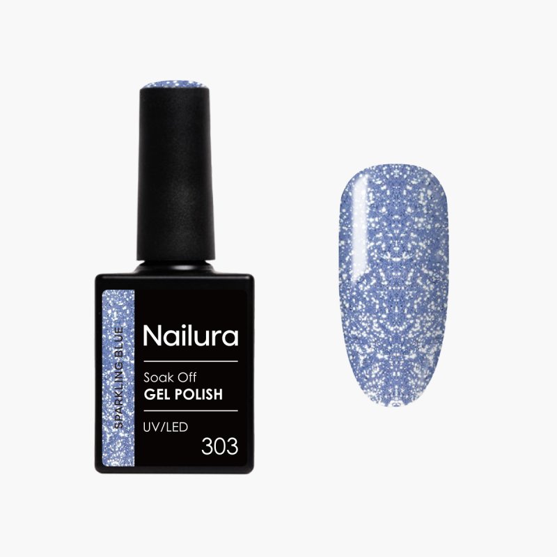 Nailura - Gel Polish 303 - Sparkling Blue - 10 ml