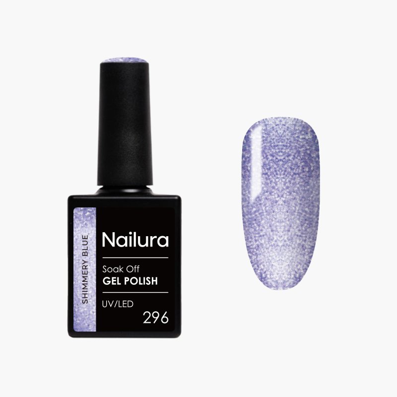 Nailura - Gel Polish 296 - Shimmery Blue - 10 ml
