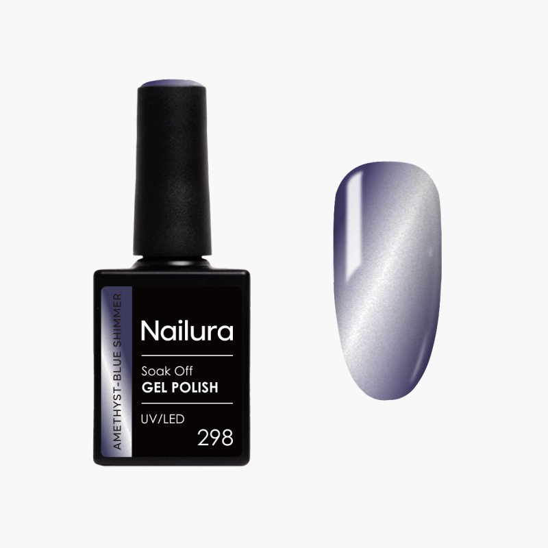 Nailura - Gel Polish 298 - Amethyst-Blue Shimmer - 10 ml