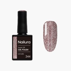 Nailura - Gel Polish 344 - Rose Gold Shimmer - 10 ml