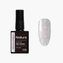 Nailura - Gel Polish 338 - Rose Gold Sparkle - 10 ml