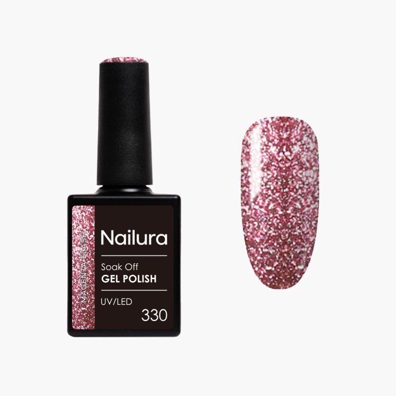 Nailura - Gel Polish 330 - Magenta Flash - 10 ml