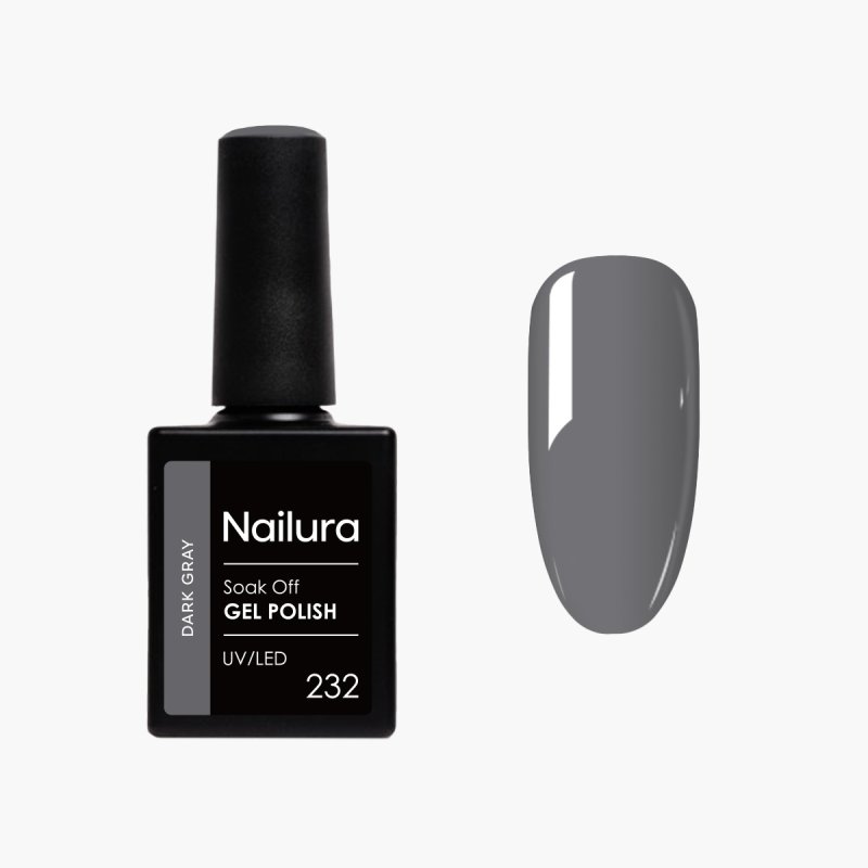 Nailura - Gel Polish 232 - Graphite Gray - 10 ml
