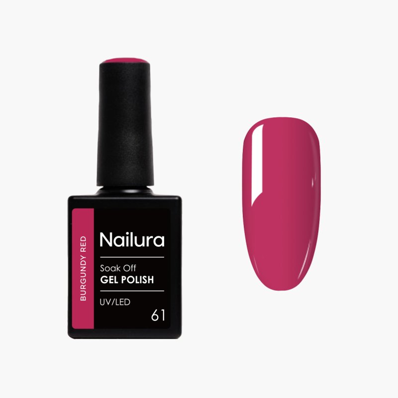Nailura - Gel Polish 61 - Burgundy Red - 10 ml