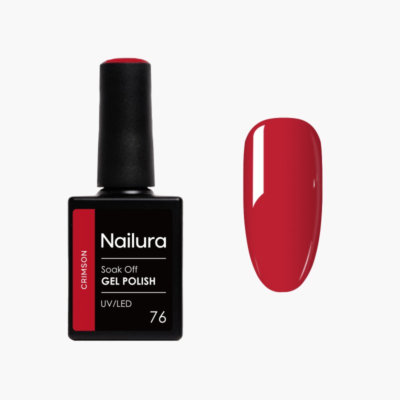 Nailura - Gel Polish 76 - Crimson - 10 ml