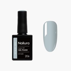 Nailura - Gel Polish 206 - Sky Blue Grey - 10 ml