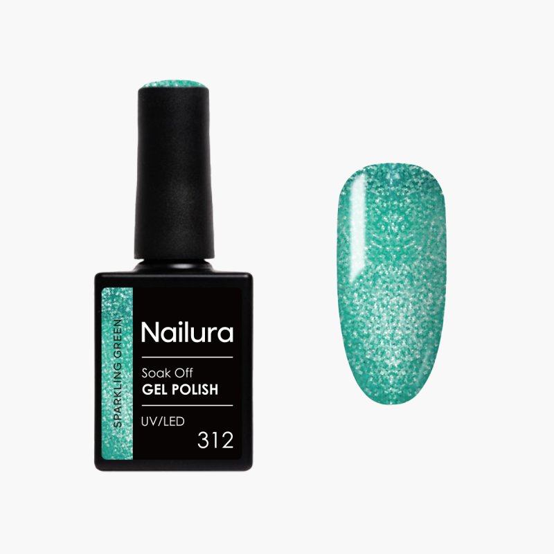 Nailura - Gel Polish 312 - Sparkling Green - 10 ml