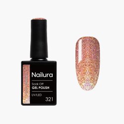 Nailura - Gel Polish 321 - Rust Sparkle - 10 ml