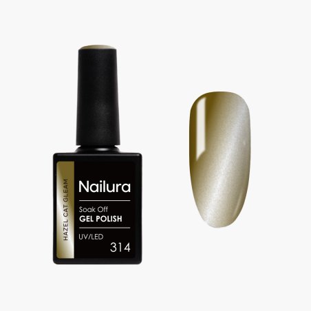 Nailura - Gel Polish 314 Hazel Cat Gleam - Hazelnut Brown - 10 ml
