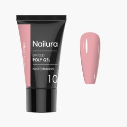 Nailura - Poly Gel 10 - Pretty in Pink - Pink - 30 ml