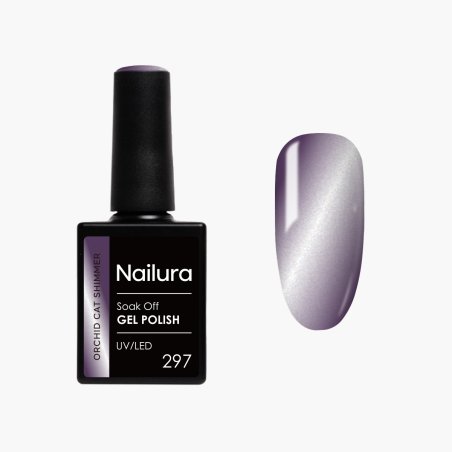 Nailura - Orchid Cat Shimmer Gel Polish 297 - Deep Purple - 10 ml