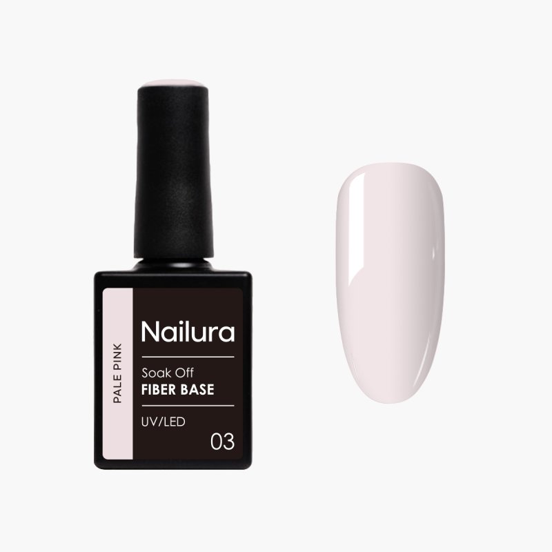 Nailura - Fiber Base - Pale Pink - 10 ml