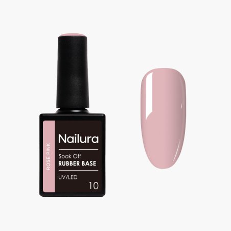 Nailura - Rubber Base 10 - Rose Pink - 10 ml