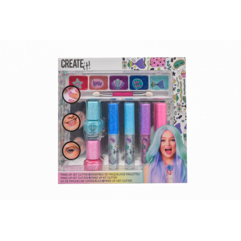 Create It! - Makeup Set Glitter Mermaid, 7 pcs (84141V2)