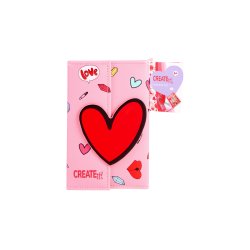 Create It! - Makeup Book Magnet Closure Heart (884526)