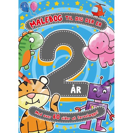Malebog til dig der er 2 år