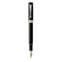 Parker Duofold Classic fountain pen Cartridge filling system Black, Platinum 1 pc(s)