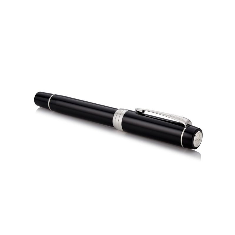 Parker Duofold Classic stylo-plume Système de remplissage cartouche Noir, Platine 1 pièce(s)