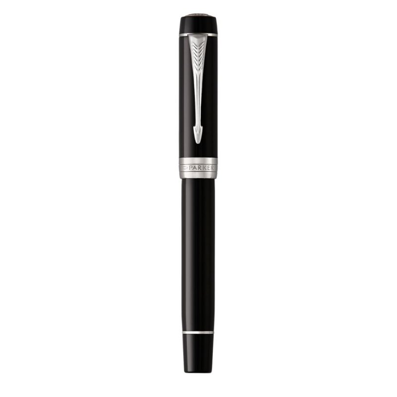 Parker Duofold Classic stylo-plume Système de remplissage cartouche Noir, Platine 1 pièce(s)