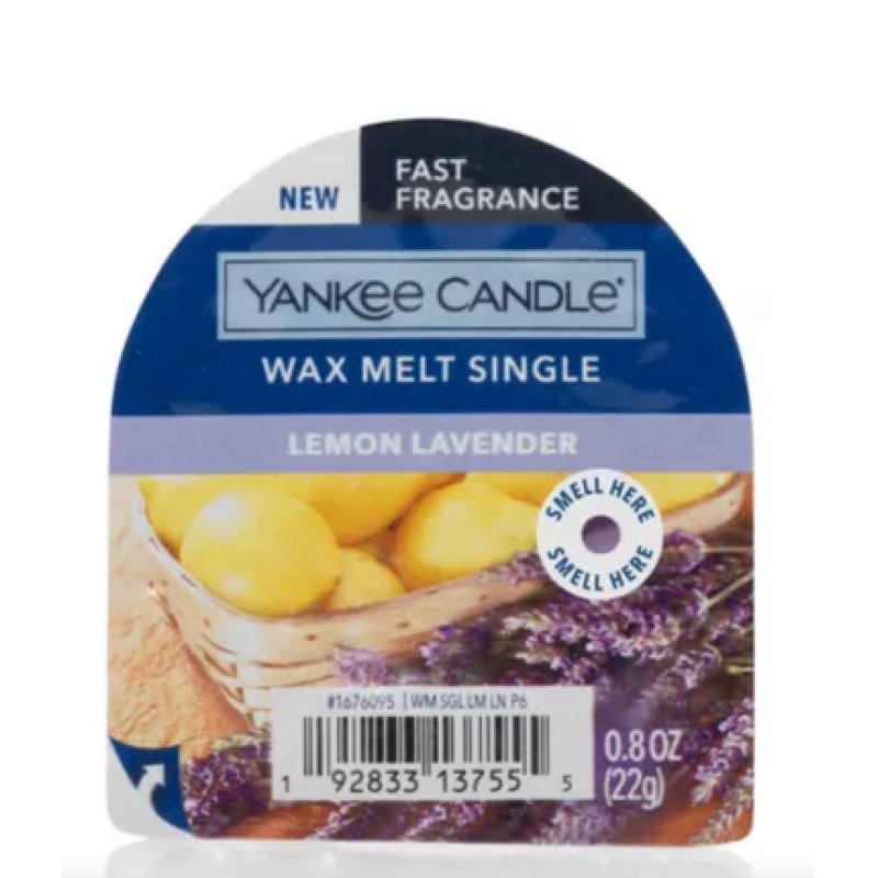 Yankee Candle Lemon Lavender Wax 22g A Soothing And Refreshing Fragrance