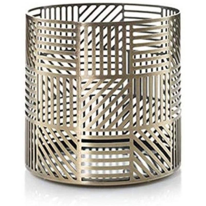 Yankee Candle Sleeve, Metal, Gold, 10.5x10.5x10.2 Cm