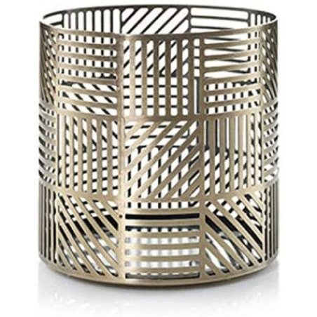 Yankee Candle Sleeve, Metal, Gold, 10.5x10.5x10.2 Cm