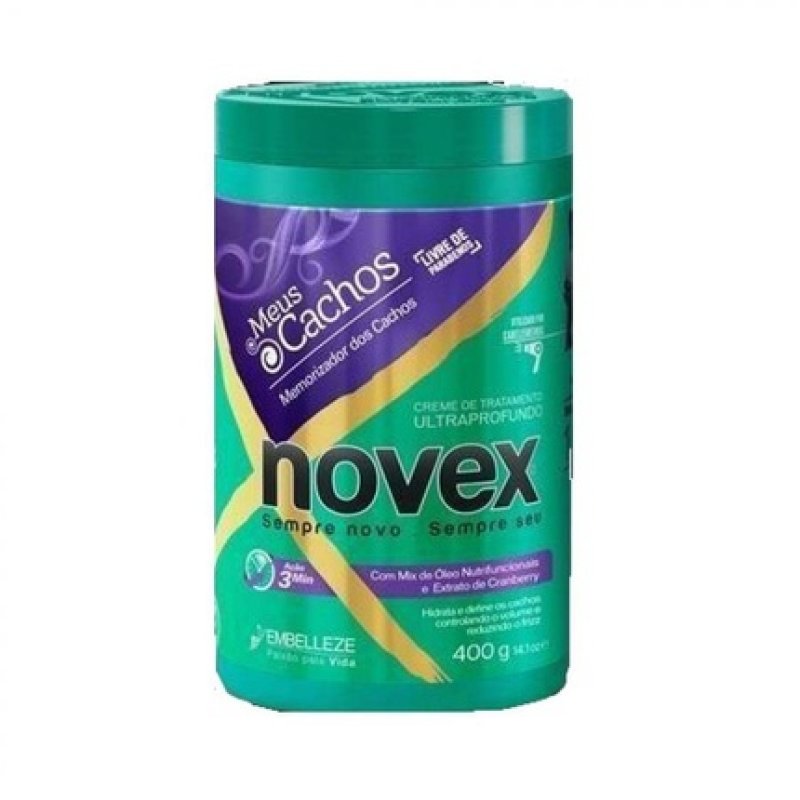 Novex My Curls Memorizer Deep Conditioning Hair Mask Cream Treatment 14oz with Oils and Cranberry Extract