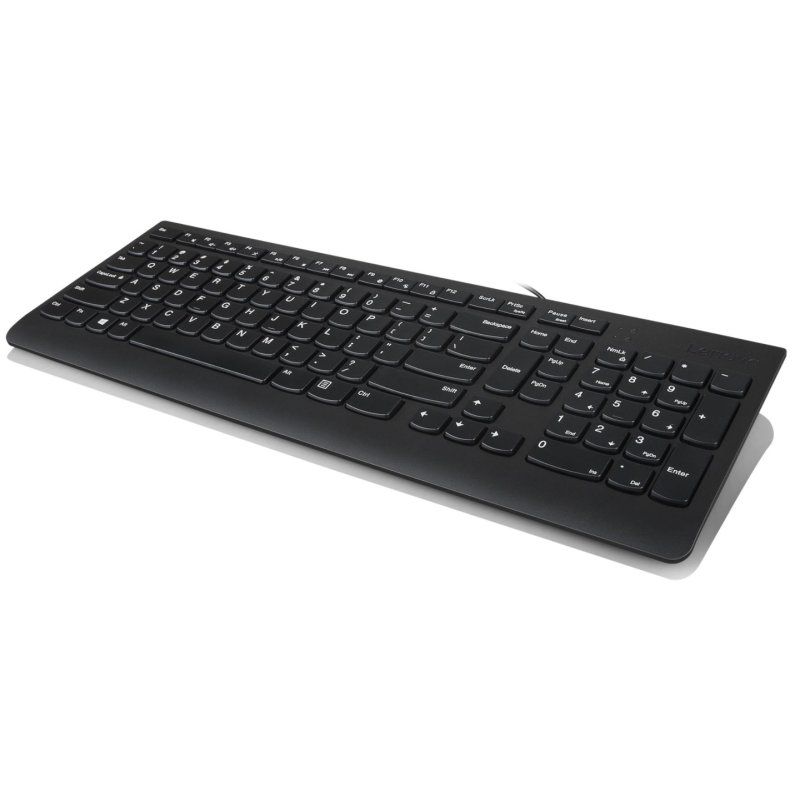 Lenovo 300 clavier Souris incluse Universel USB QWERTY Anglais américain Noir