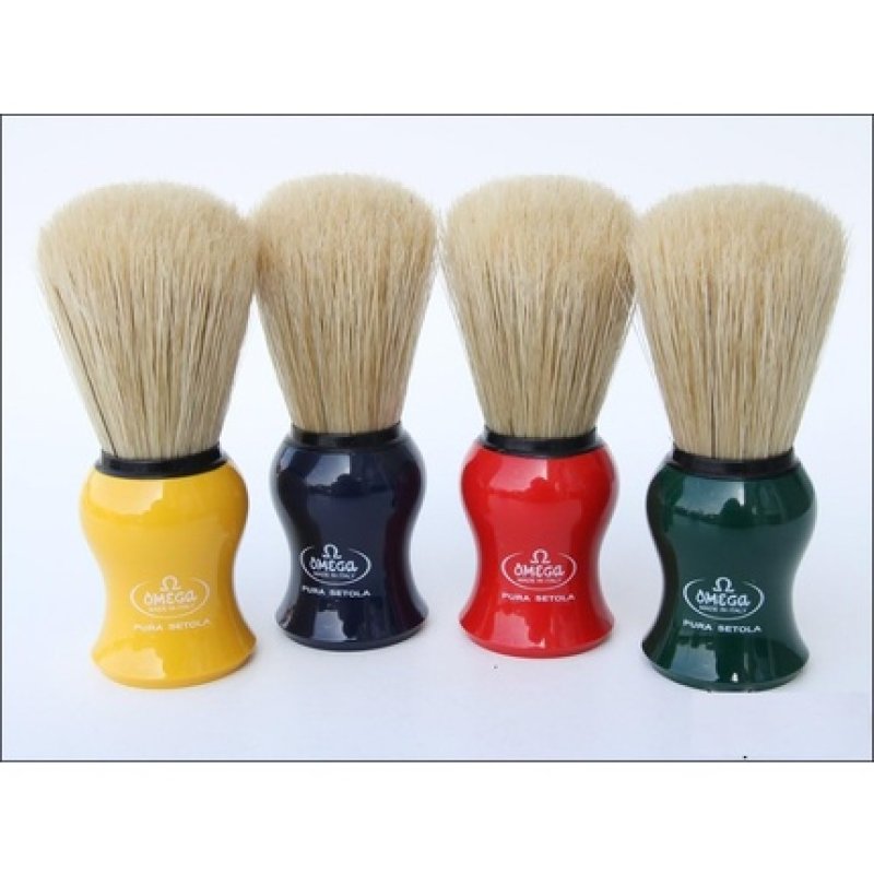 Omega 10065 Pure Bristle Shaving Brush Blue
