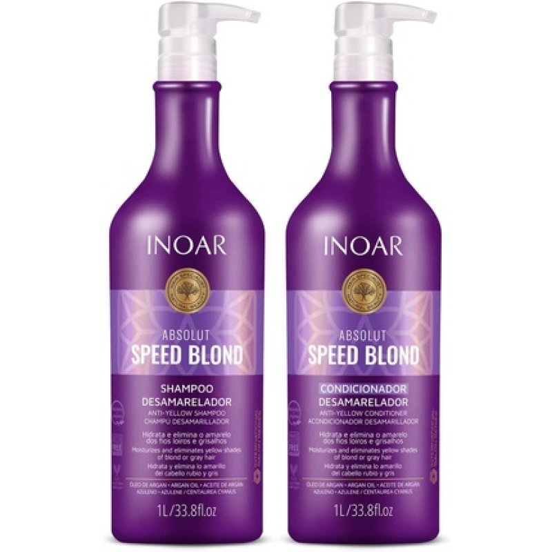 Inoar Speed Blond Shampoo And Conditioner Kit