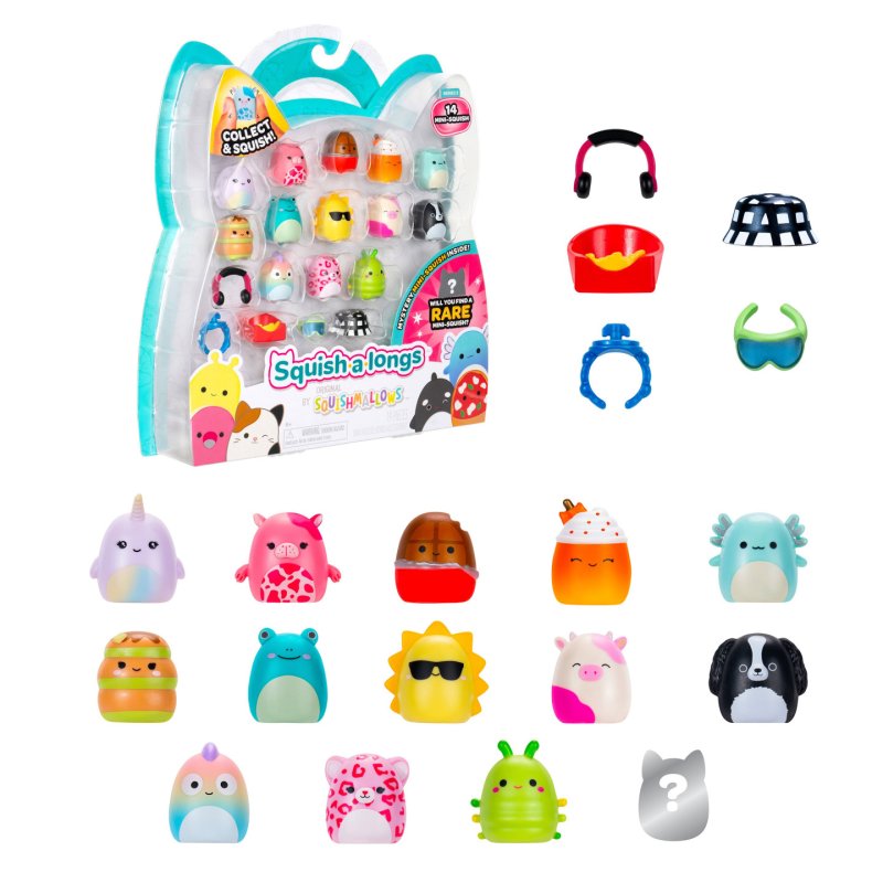 Squish-a-longs - 2,5 cm 14 Pack Style 1 S3 (2520231)